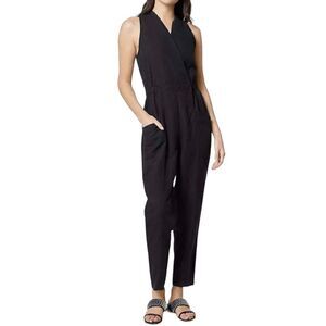 Joie Black Linen Jumpsuit Size Medium
